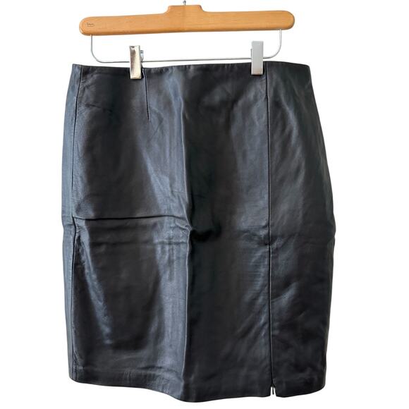 Vintage Express Leather Pencil Skirt - Picture 1 of 5